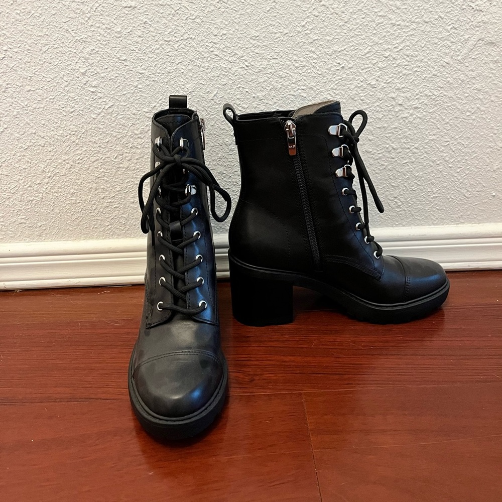 Marc Fisher Lace Up Heeled Boot